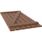Ekena Millwork Americraft 6-Board (2 Batten) Wood Spaced Board-n-Batten Shutters w/ Z-Bar, ARW102SB623X77BTH, PR ARW102SB623X77BTH - alternate 3